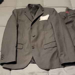 Kids Two-Piece Gray Matching Suit Set - Classic Formal Ensemble